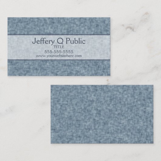 Carte De Visite Bleu jean (Devant / Derrière)