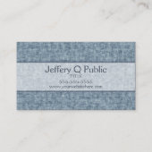 Carte De Visite Bleu jean (Devant)