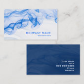 Carte De Visite Bleu liquide (Devant / Derrière)