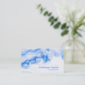 Carte De Visite Bleu liquide (Debout devant)