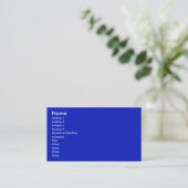 Carte De Visite Bleu lumineux (Debout devant)