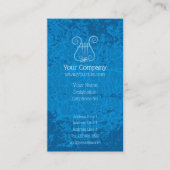 Carte De Visite Bleu Lyre Arrière - plan vertical (Devant)