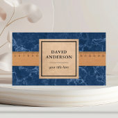 Carte De Visite Bleu Marbre Granite Splashback Cuisine comptoir