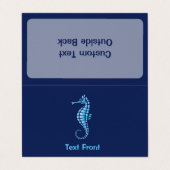 Carte De Visite Bleu marin (Extérieur déplié)
