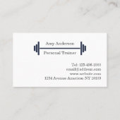 Carte de visite bleu marine (Dos)