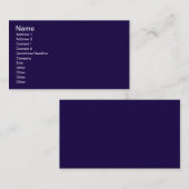 Carte De Visite Bleu marine (Devant / Derrière)