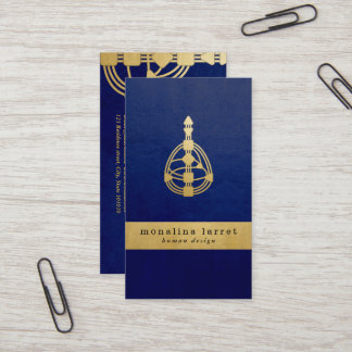 Carte De Visite Bleu Marine| Graphique du corps du design humain G
