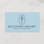 Carte De Visite Bleu méduse marine de l'océan Noir (Devant)