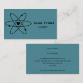 Carte De Visite bleu minimaliste (Devant / Derrière)