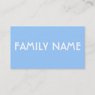 Carte De Visite Bleu minimaliste