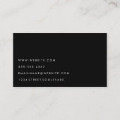 Carte De Visite Bleu minimaliste professionnel (Dos)