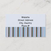 Carte De Visite Bleu moderne (Dos)