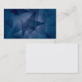 Carte de visite bleu moderne (Devant / Derrière)