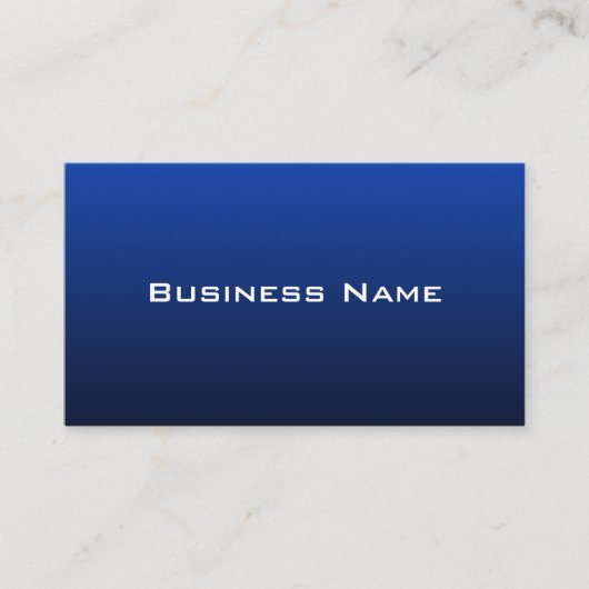 Carte de visite bleu moderne (Devant)