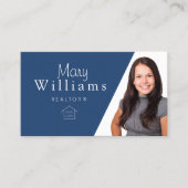 Carte de visite bleu moderne pour les revendeurs a (Devant)