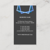 Carte De Visite Bleu Moderne Professionnel (Dos)