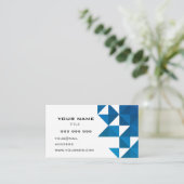 Carte De Visite bleu moderne simple efficace (Debout devant)