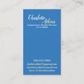 Carte de visite bleu Monat (Dos)