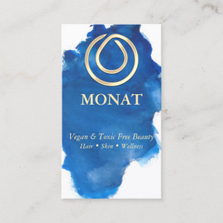Carte de visite bleu Monat