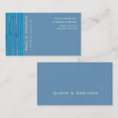 Carte De Visite Bleu mousselant (Devant / Derrière)