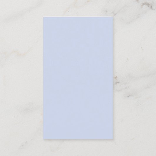 Carte De Visite bleu pastel (Dos)
