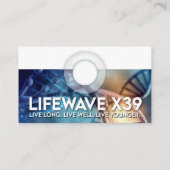 Carte de visite - bleu - personnalisable (Dos)