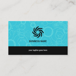 Carte De Visite Bleu pétillant