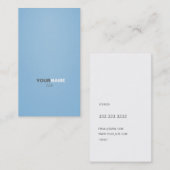 Carte De Visite Bleu placide de police moderne de Groupon (Devant / Derrière)