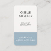 Carte De Visite Bleu Professionnel (Devant)