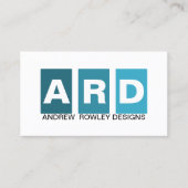 Carte De Visite Bleu professionnel moderne (Devant)