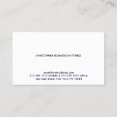 Carte De Visite Bleu PROFESSIONNEL MODERNE (Dos)