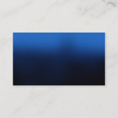 Carte De Visite Bleu Professionnel Simple Moderne Plain (Dos)