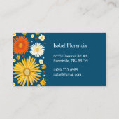 Carte De Visite Bleu profond (Dos)