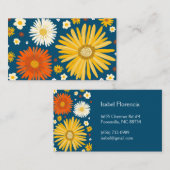 Carte De Visite Bleu profond (Devant / Derrière)