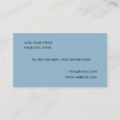 Carte de visite bleu Renaissance Damask (Dos)