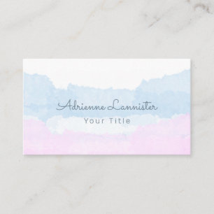 Carte De Visite Bleu rose Abstrait