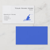 Carte De Visite Bleu royal (Devant / Derrière)