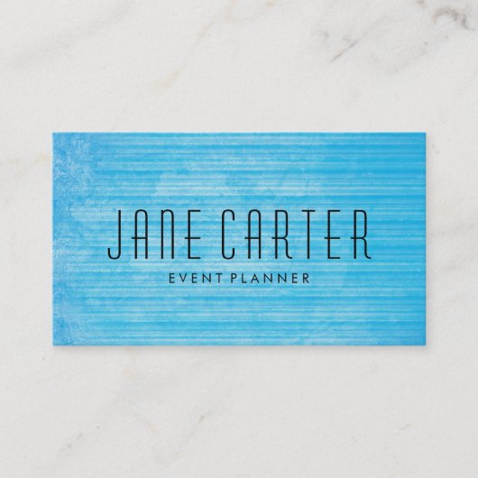 Carte De Visite Bleu rustique (Devant)