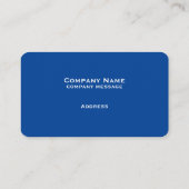 Carte de visite bleu simple (Dos)