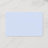 Carte De Visite Bleu simple et simple classique (Dos)