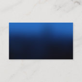 Carte De Visite Bleu Simple Plat Moderne (Dos)