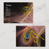 CARTE DE VISITE BLEU TALISMAN ANTIQUE ROSE BROWN BLANC VAGUES CLAI (Devant / Derrière)