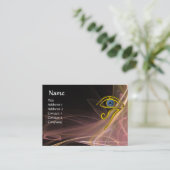 CARTE DE VISITE BLEU TALISMAN ANTIQUE ROSE BROWN BLANC VAGUES CLAI (Debout devant)