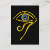 Carte De Visite BLEU TALISMAN, noir et blanc jaune (Dos)