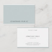 Carte De Visite Bleu tendance Modèle moderne Élégant propre (Devant / Derrière)