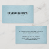 Carte De Visite Bleu texture (Devant / Derrière)