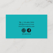 Carte de visite bleu thérapeutique (Dos)