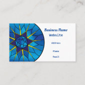 carte de visite "Bleu Tissu" (Devant)