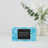 Carte De Visite Bleu tropical (Debout devant)