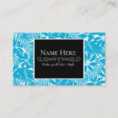 Carte De Visite Bleu tropical (Devant)